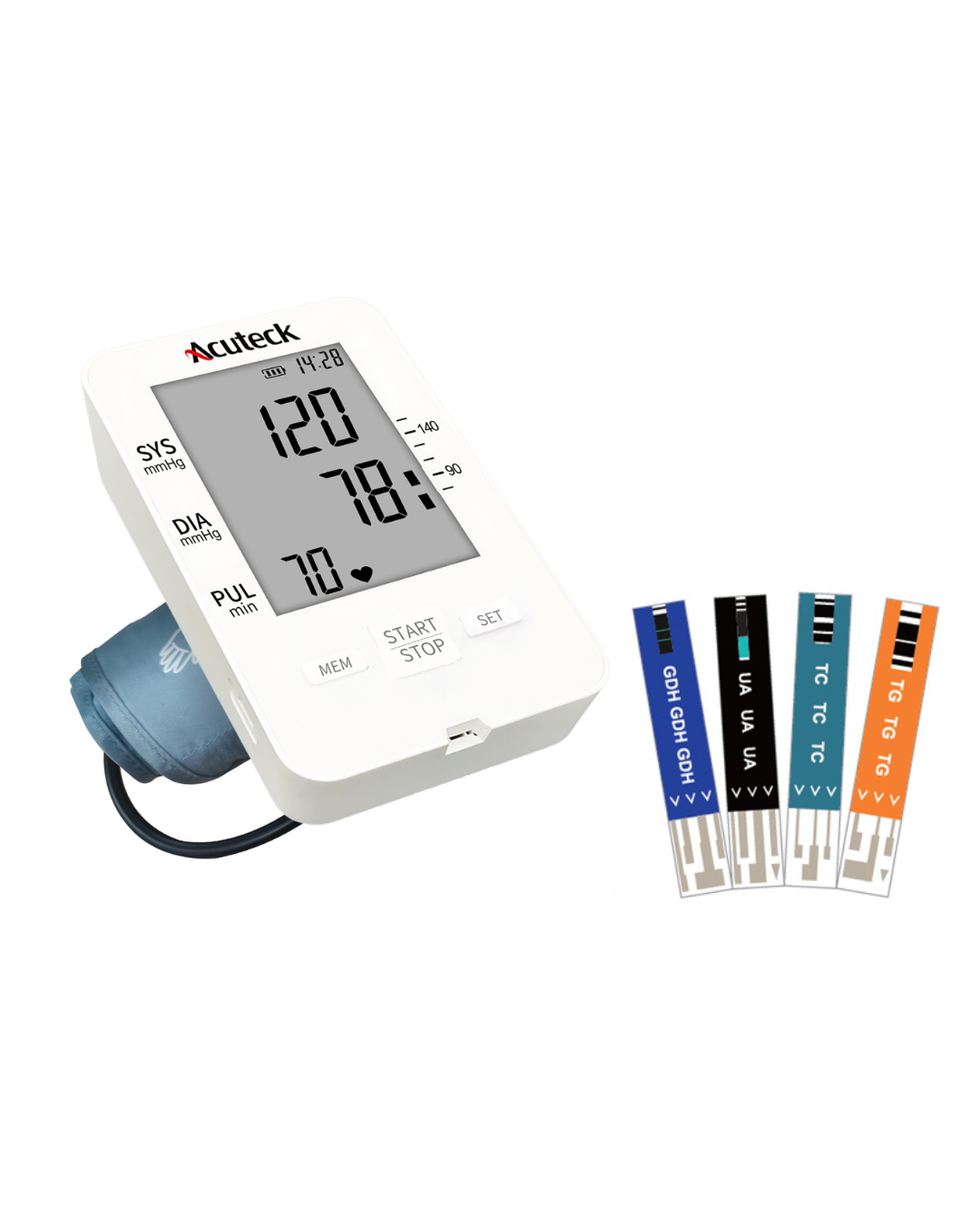 Acuteck MultiFlex Multi-Function 6 in 1 - Health Monitor with Blood Pressure & Pulse Test Module